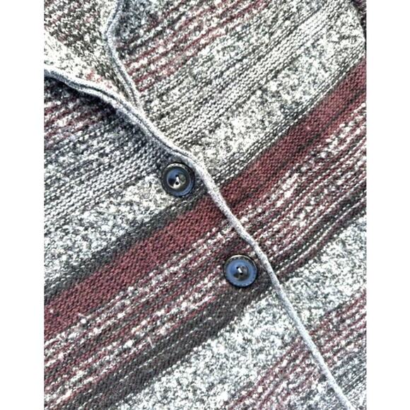 A. IDA Made in Italy Women's Size Medium Grey Wool Blend Cardigan Sweater Sz M - Picture 6 of 8